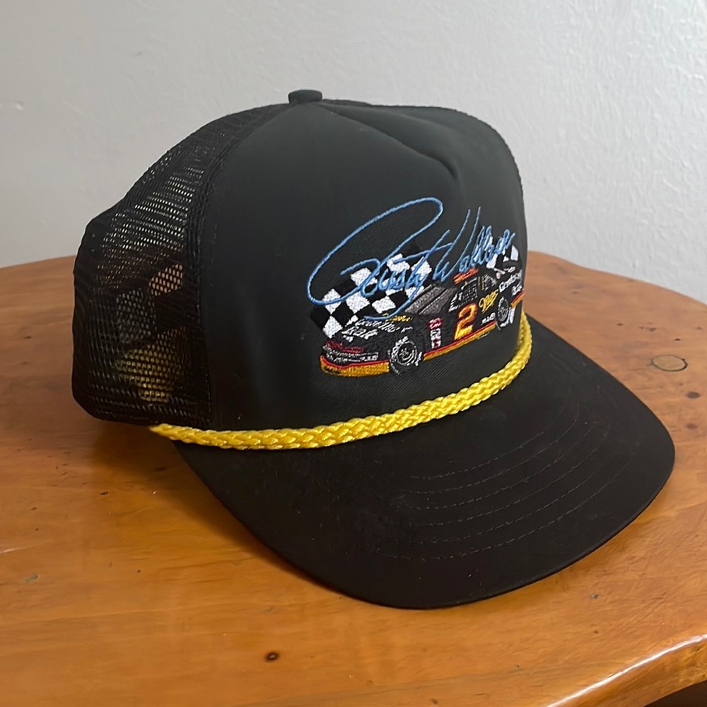 Vintage NASCAR Rusty Wallace Miller Genuine Draft snap back hat
